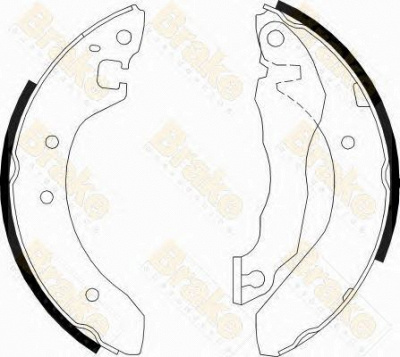 BRAKE ENGINEERING sh2176 -  Комплект тормозных колодок